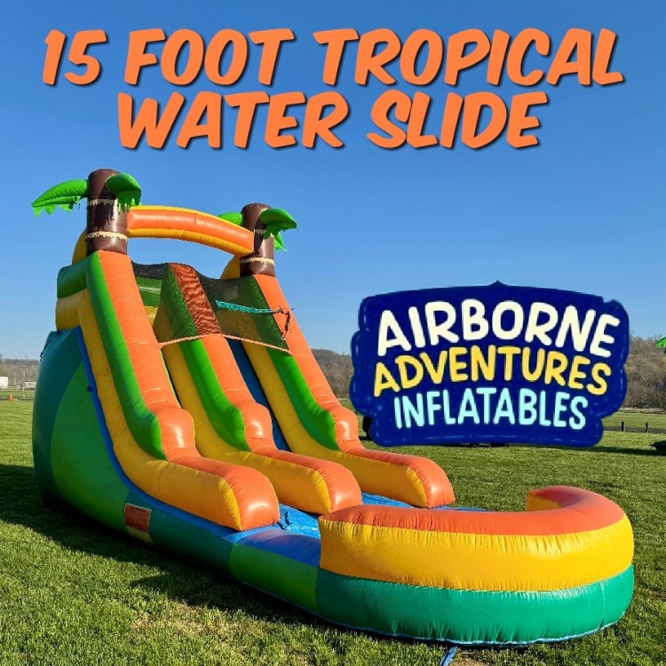 15 Foot Tropical Slide